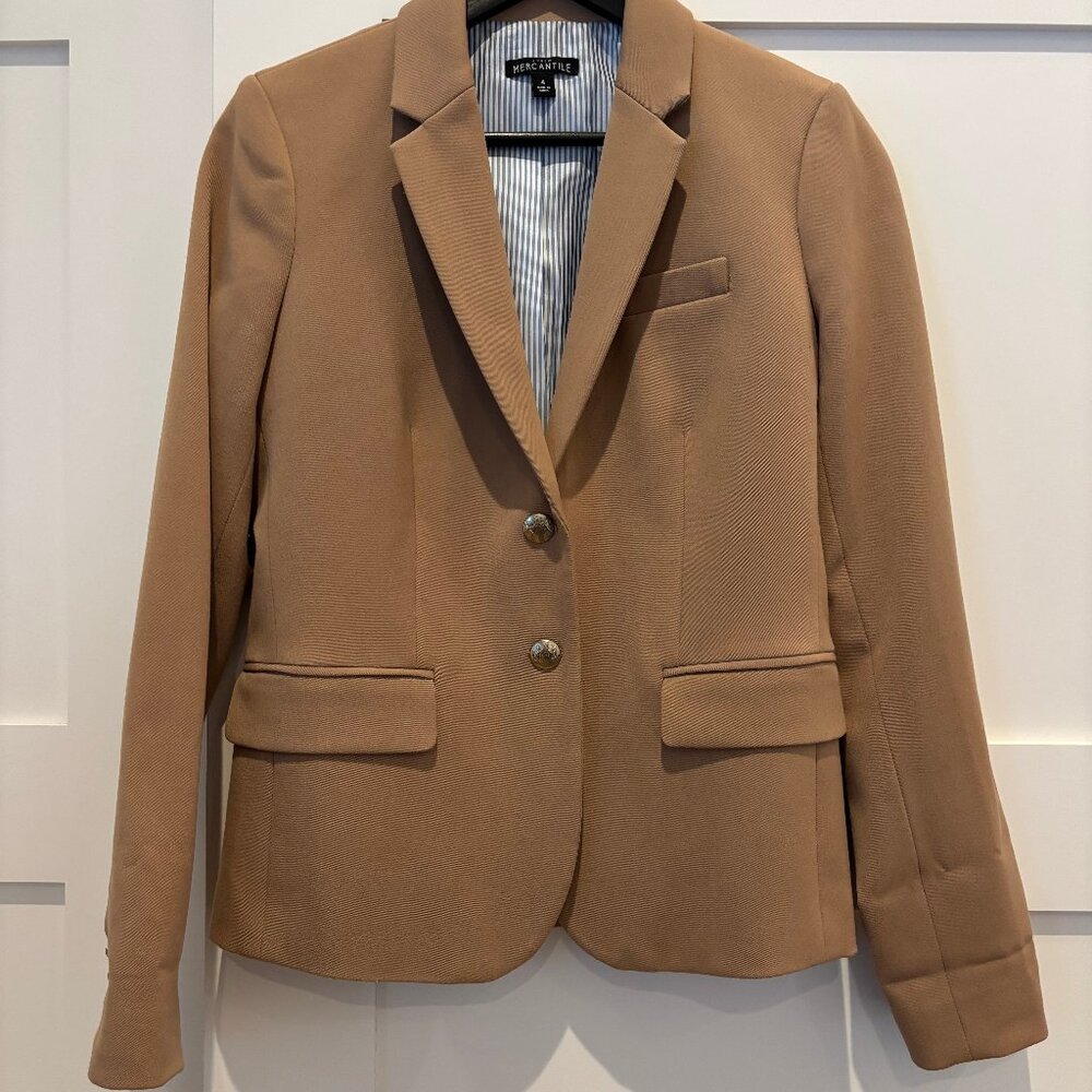 J Crew Mercantile Tan Blazer Size 4
